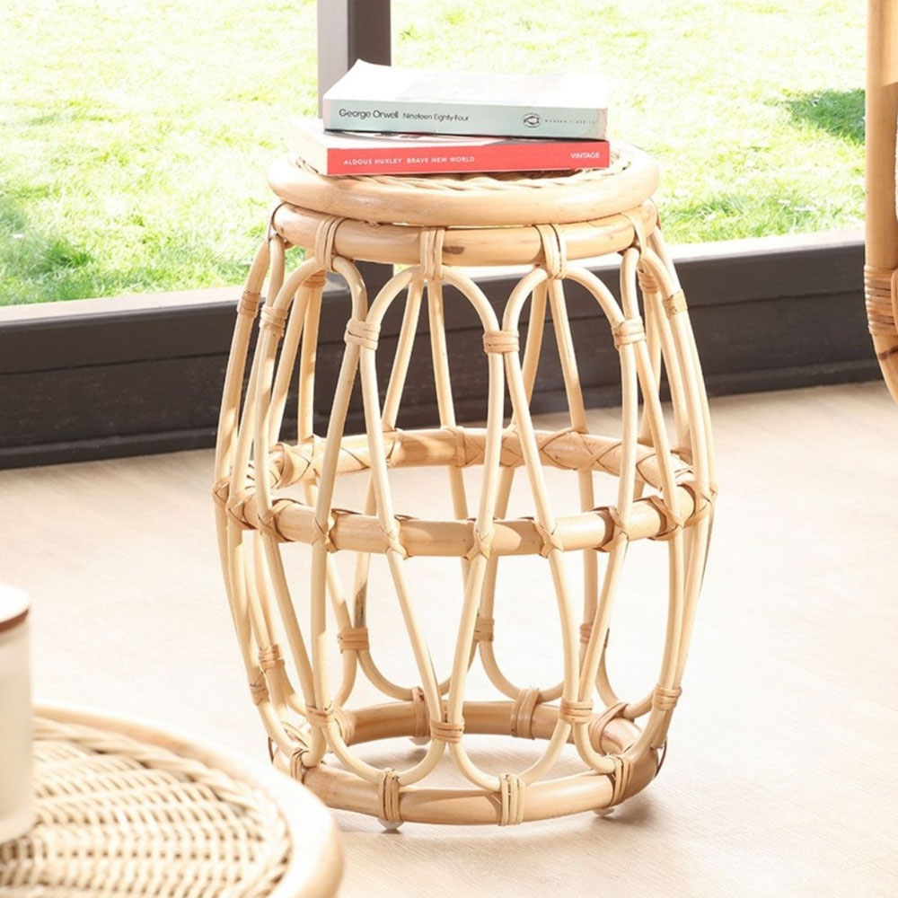 Desser Furniture Bejing Natural Rattan Lamp Table Image 3