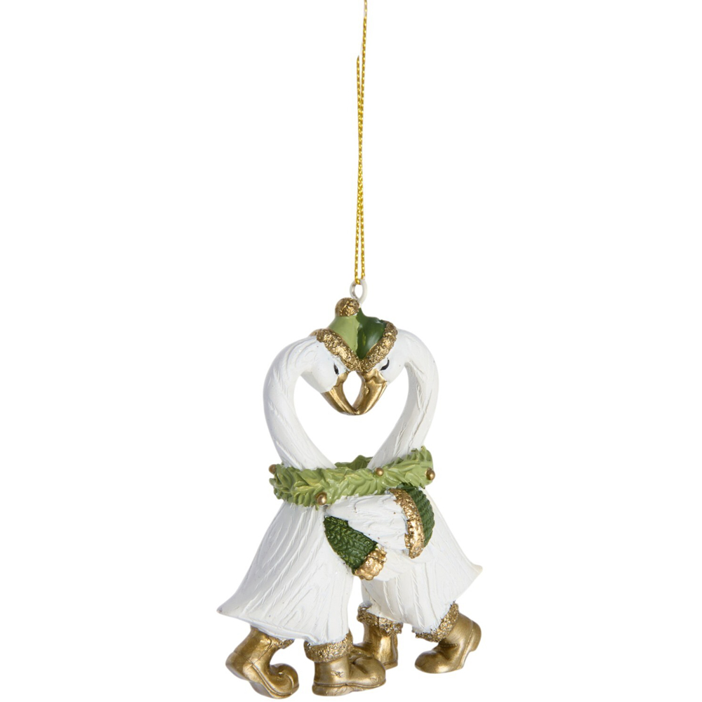 Swan Couple Hanging Decoration Image 1