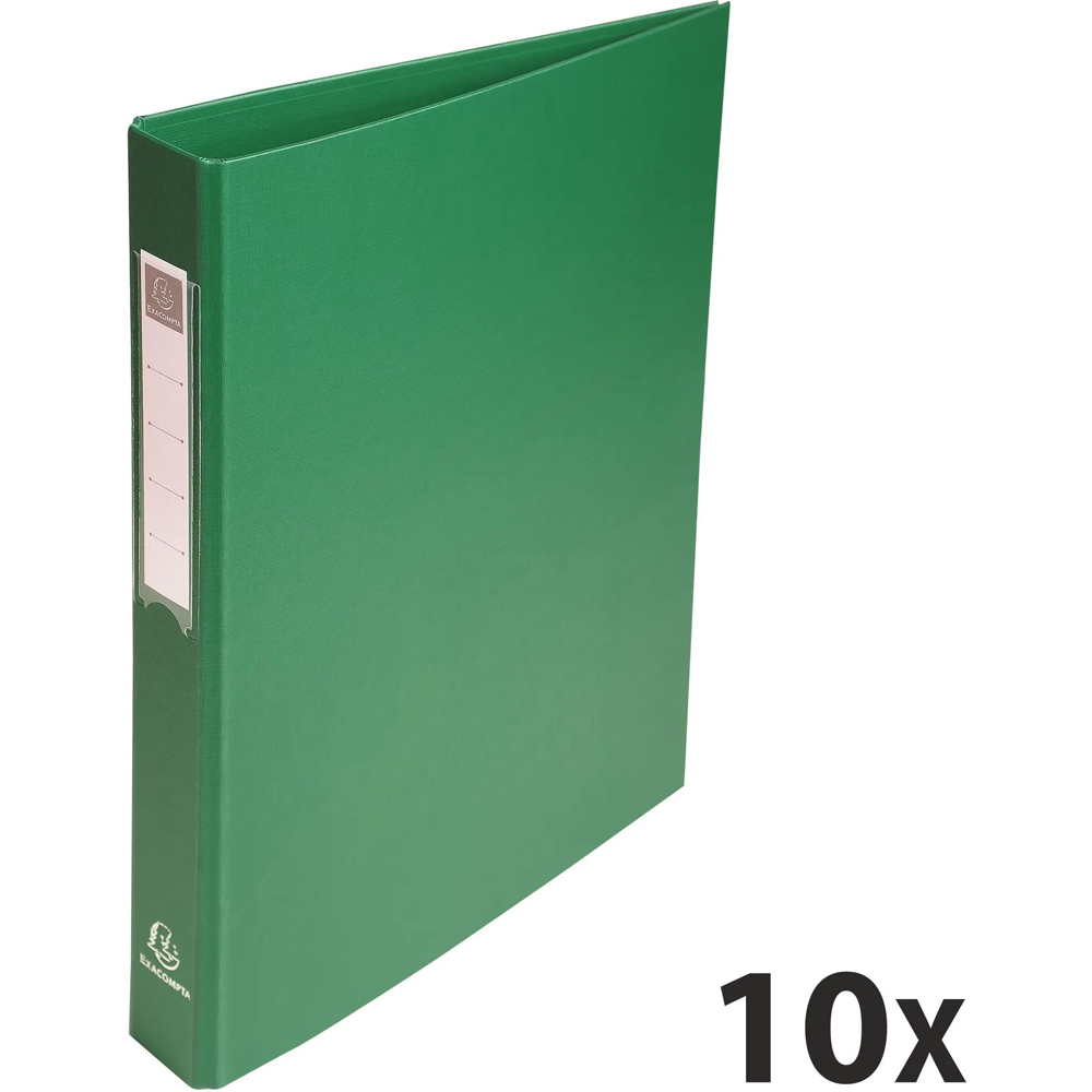 Exacompta A4 Green Polypropylene O Ring Binder 40mm 10 Pack Image 3