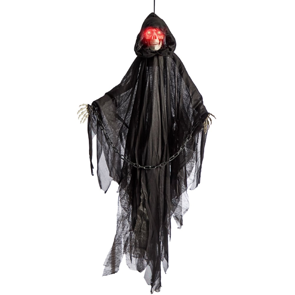 Benross Hanging Animated Ghoul Skelton Halloween Decoration 100cm Image 1
