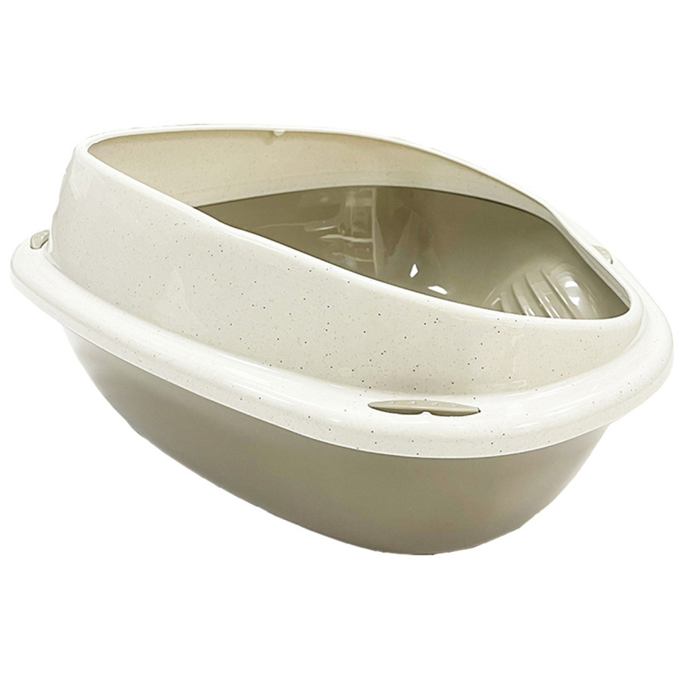 Happy Pet Medium Shuttle Corner Cat Litter Tray 58 x 48 x 20.5cm Wilko