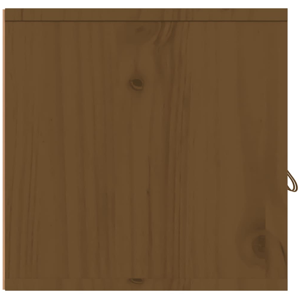vidaXL 2 Door Honey Brown Solid Pine Wood Wall Cabinet Set of 2 Image 4