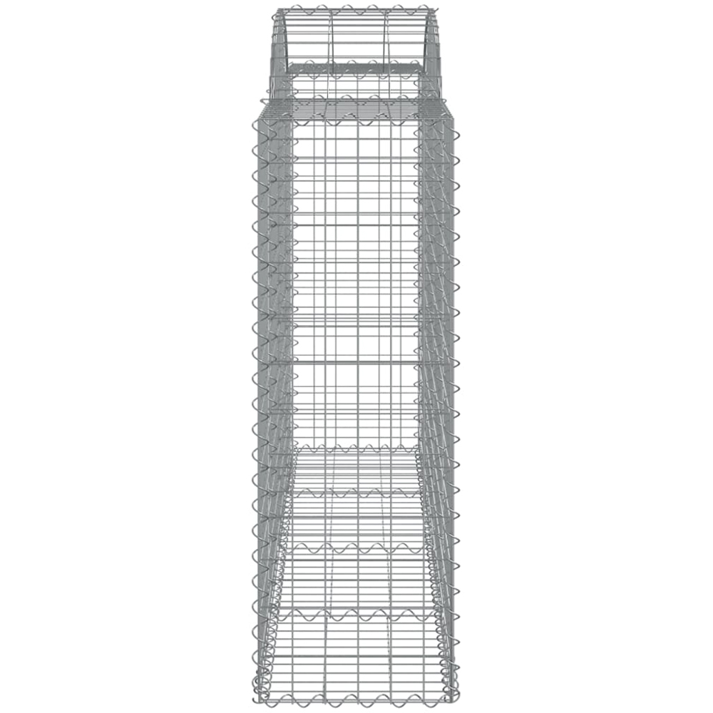 vidaXL Silver Galvanised Iron Gabion Basket 200 x 50 x 120/140cm 15 Pack Image 3