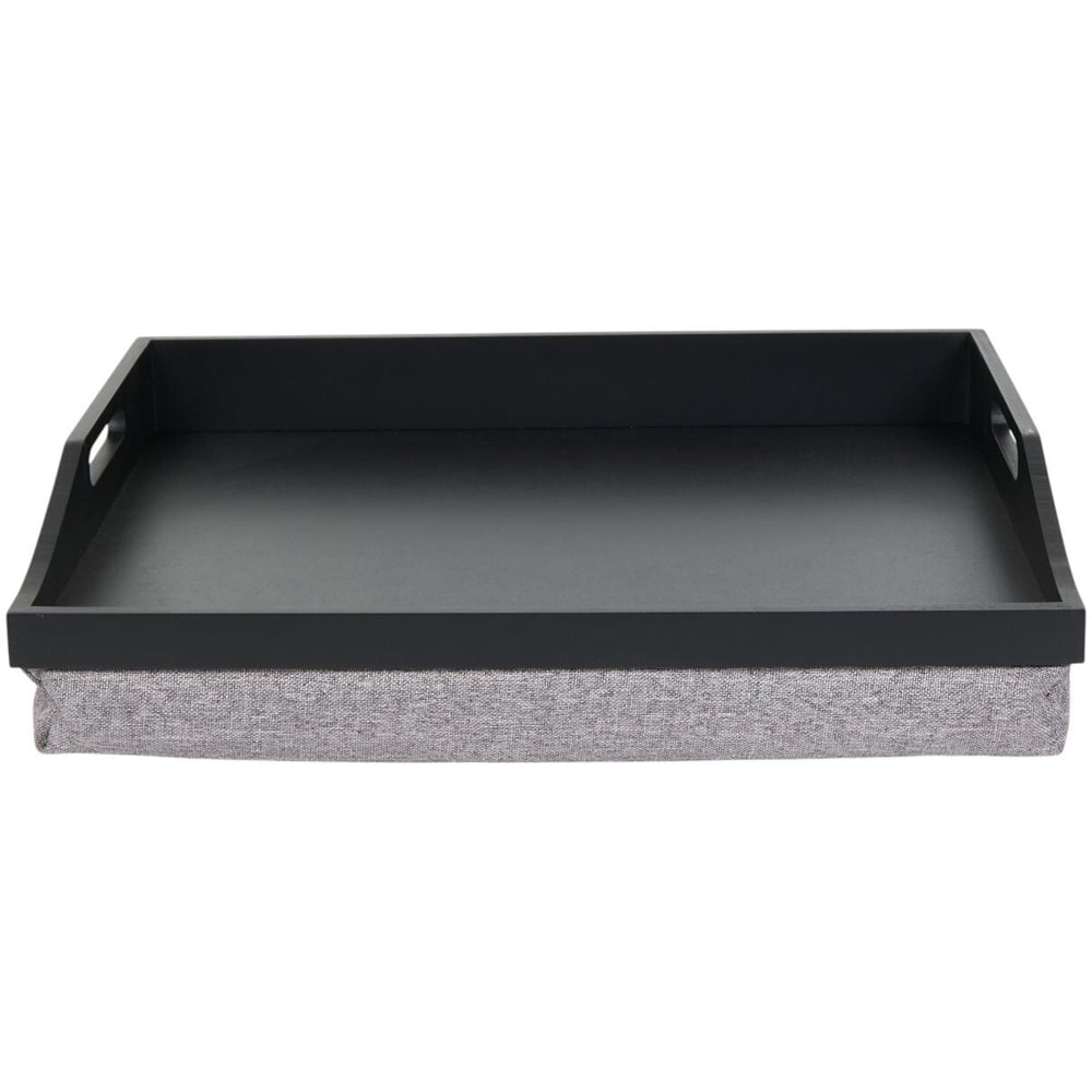 Premium Lap Tray with Handles Black Image 4