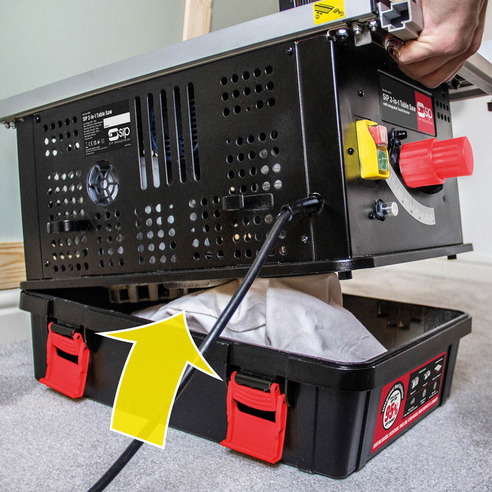 SIP 2 in 1 Table Saw with Integrated Dust Extractor Image 3