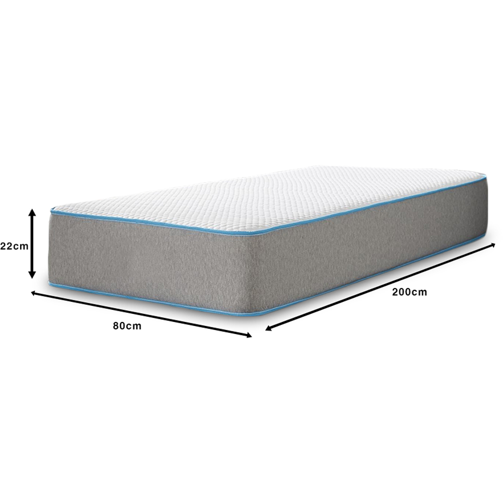Starlight Beds European Small Single Bubble Hybrid Memory Foam Layer Spring Mattress Image 6