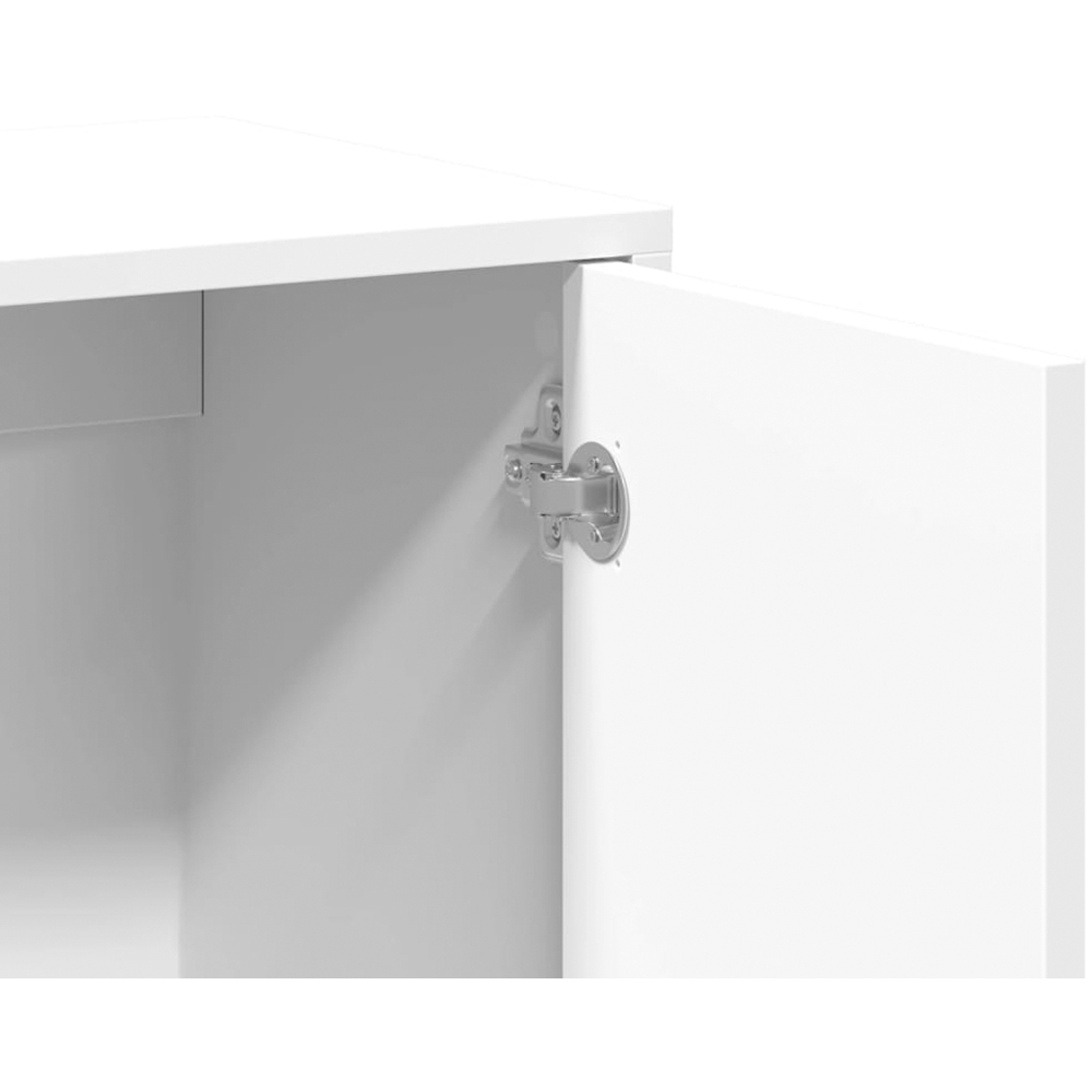vidaXL 2 Door White Sideboard Set of 2 Image 8