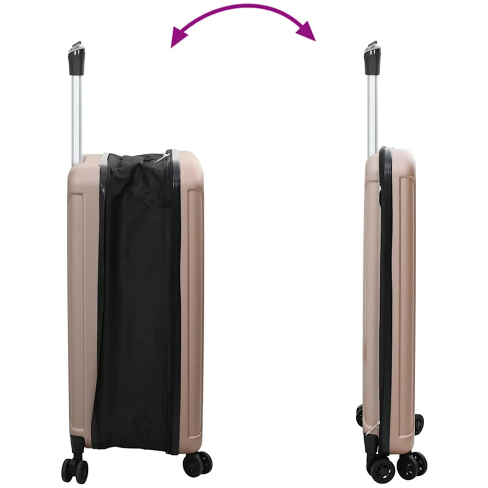 vidaXL 24 inch Gold Rectangular Travel Bag Image 7