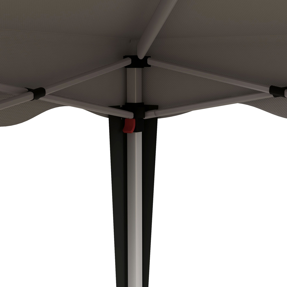 Outsunny 3 x 3m Grey Steel Frame Pop Up Gazebo Image 3