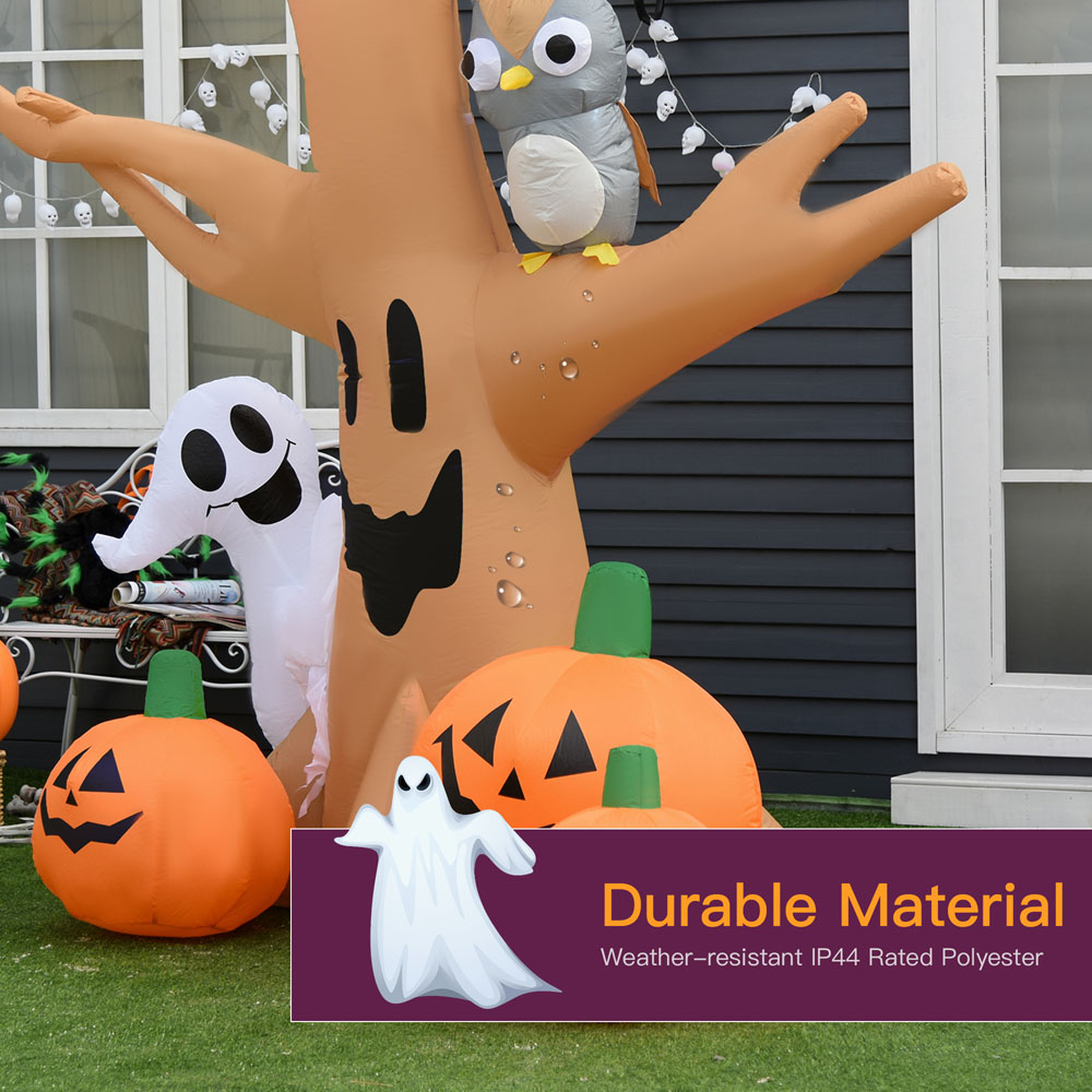 Halloween Inflatable Tree with Pumpkins 8ft Wilko