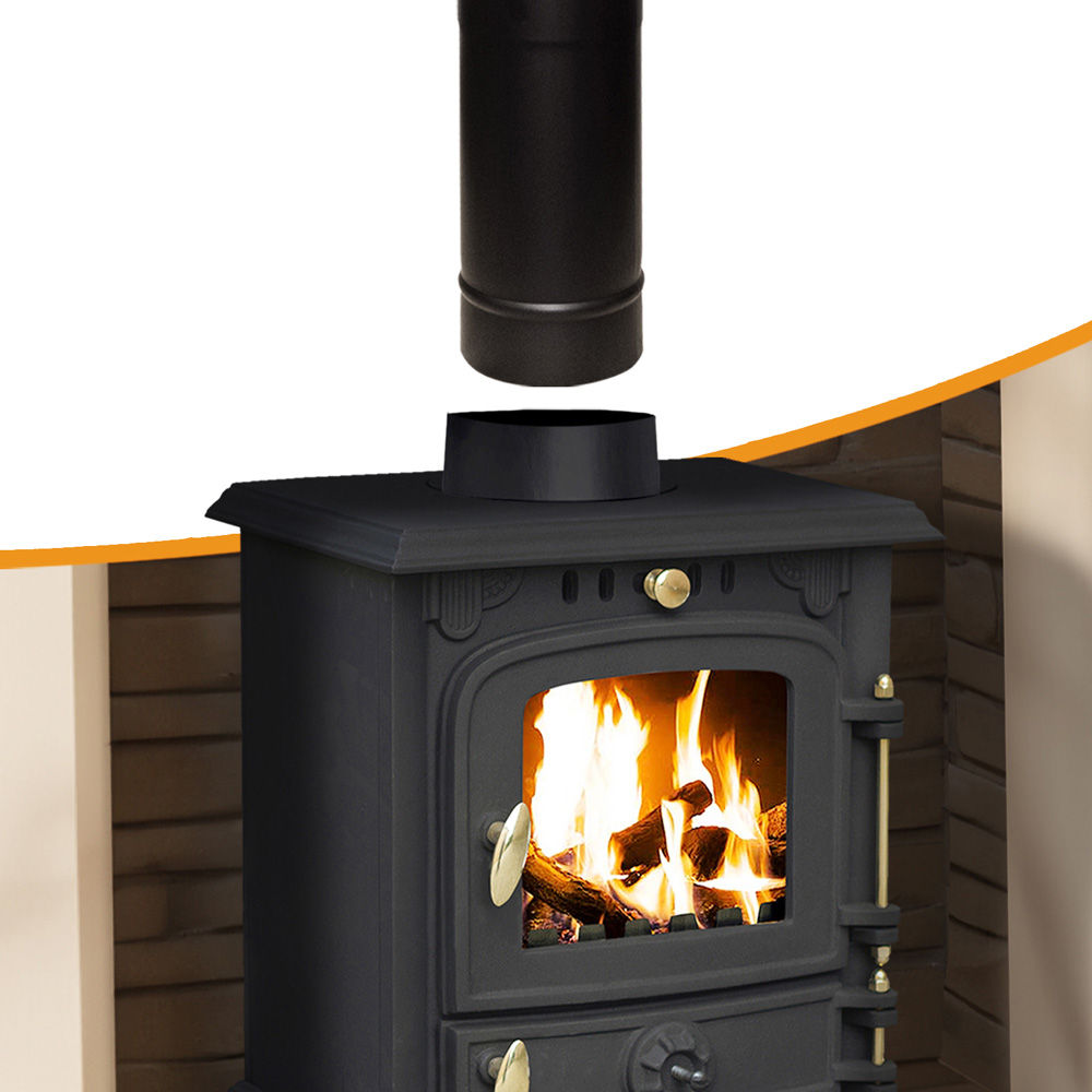 RoyalFire 5 Inch Straight Flue Pipe 300mm Image 2