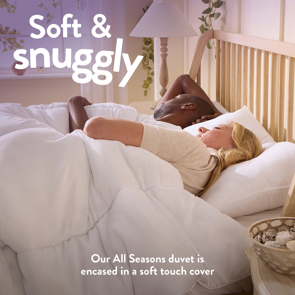 Slumberdown Single White All Seasons Combi Duvet 15 Tog Image 3
