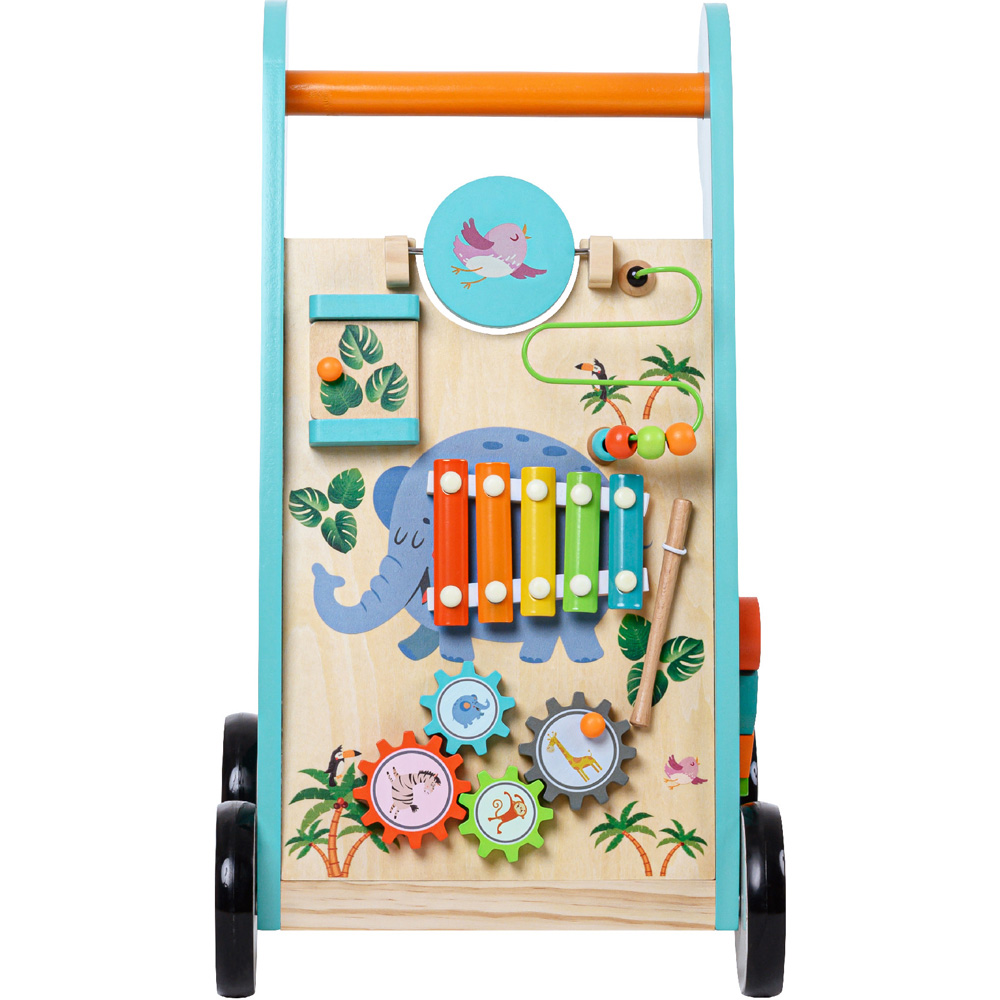 Teamson Kids Preschool Play Lab Safari Animal Wooden Baby Walker Image 1