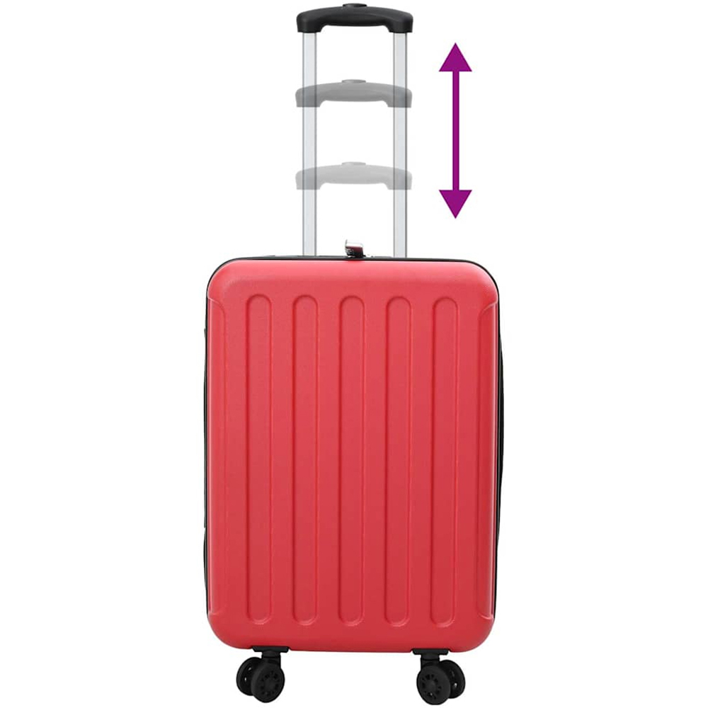 vidaXL 20 inch Red Rectangular Travel Bag Image 7