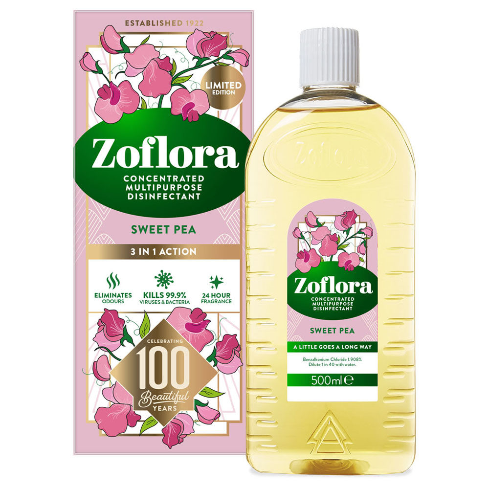 Zoflora Sweetpea Multipurpose Concentrated Disinfectant 500ml Image 2