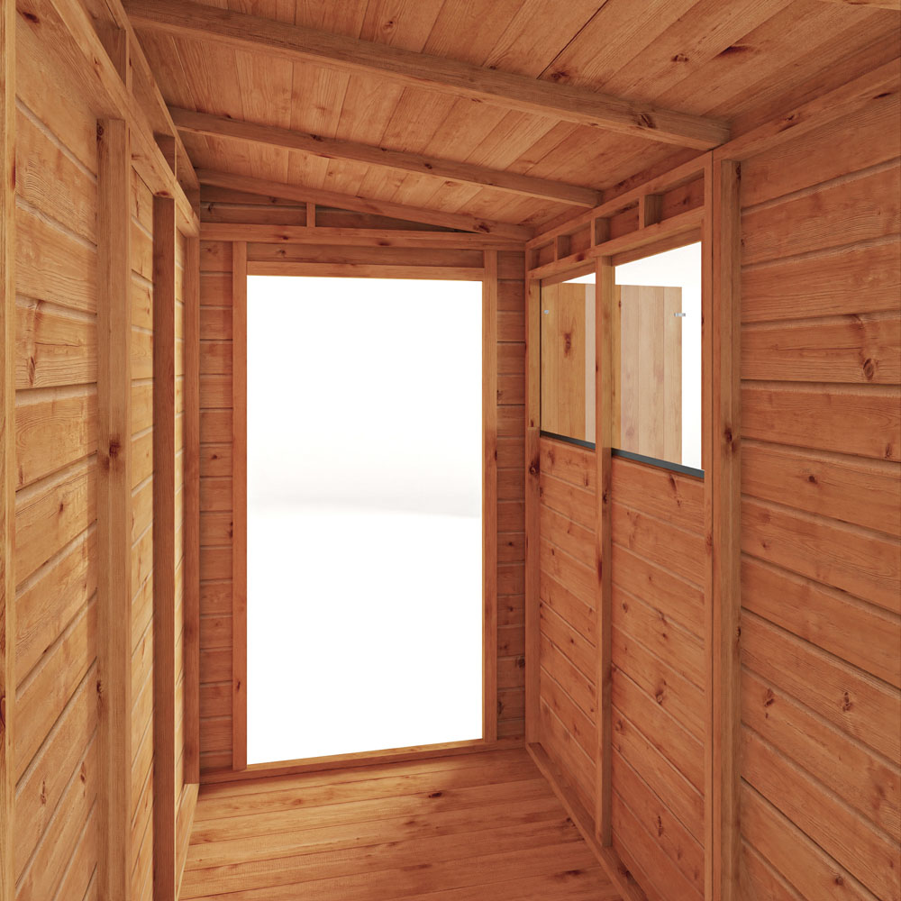 Mercia Woodsman 6 x 4ft Shiplap Glass Pent Shed Image 7