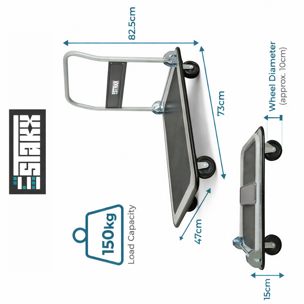 House Of Home Foldable Platform Hand Trolley 150kg Image 5