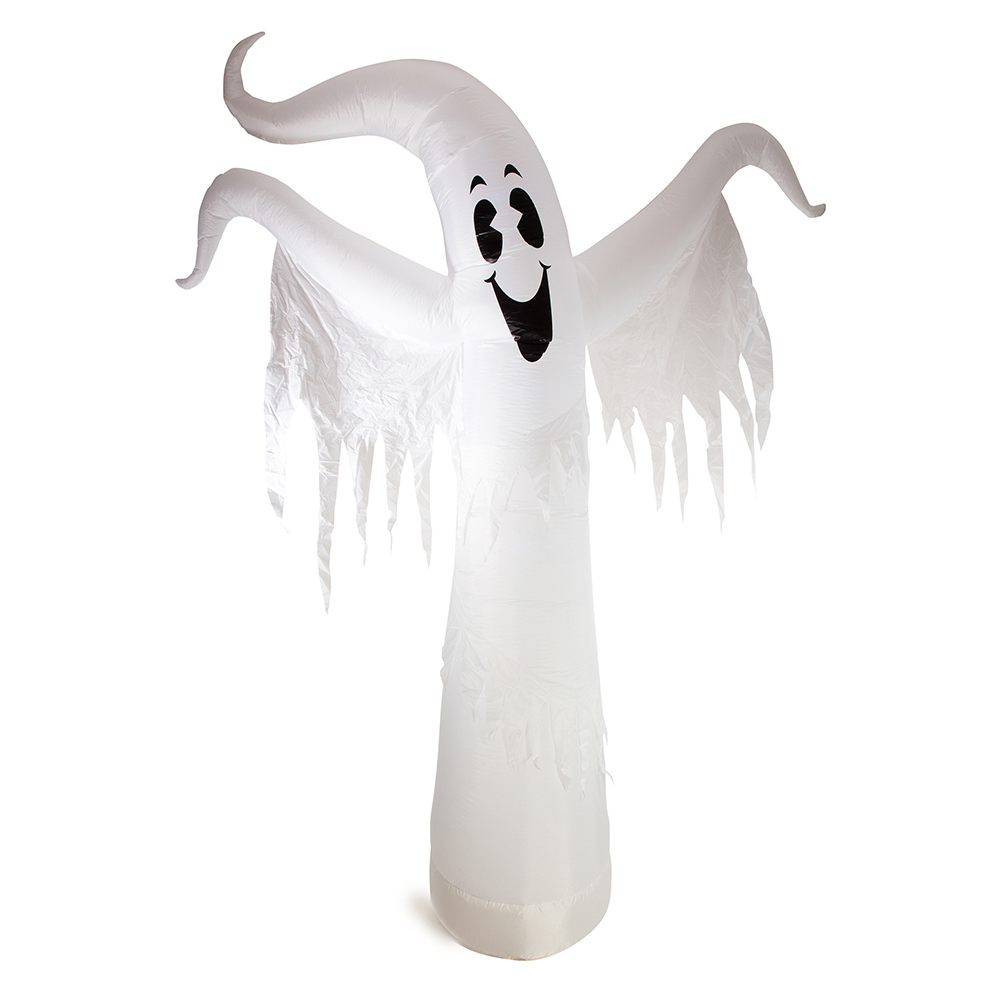 Premier Light Up Inflatable Ghost with Multicolour LED Lights 3.6m Image 1