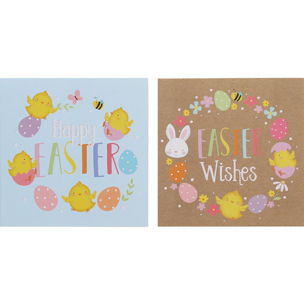 Single Cute Easter Cards 10 Pack in Assorted styles Image