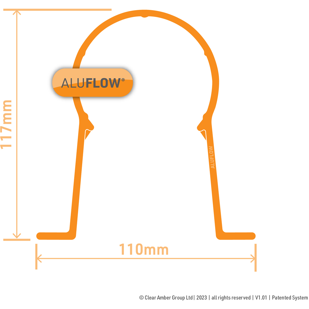 Aluflow Grey Downpipe Bracket Image 4