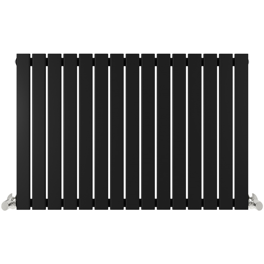Black 3270 BTU Single Flat Panel Vertical Column Radiator 600 x 1020mm Image 3