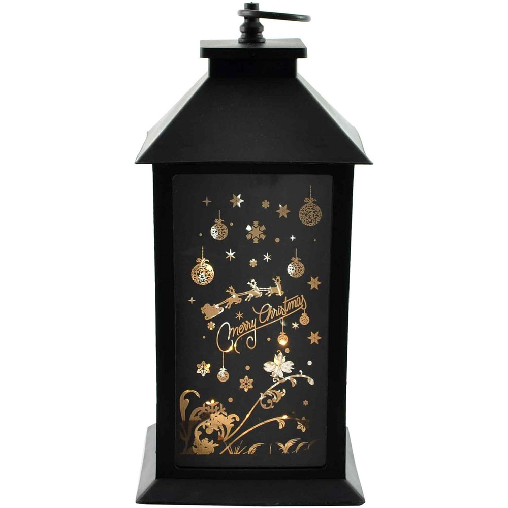 Shatchi Black Nativity Theme LED Lantern Christmas Decoration Image 3