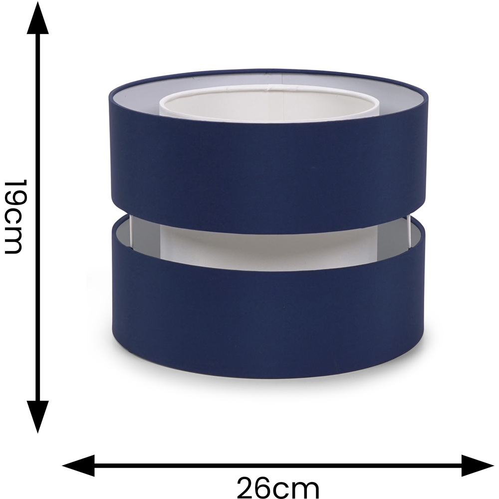 ValueLights Sophia 2 Tier Navy Ceiling Light Shade Small Image 6