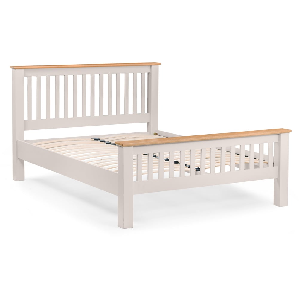 Julian Bowen Richmond Double Elephant Grey High Foot End Bed Frame Image 4