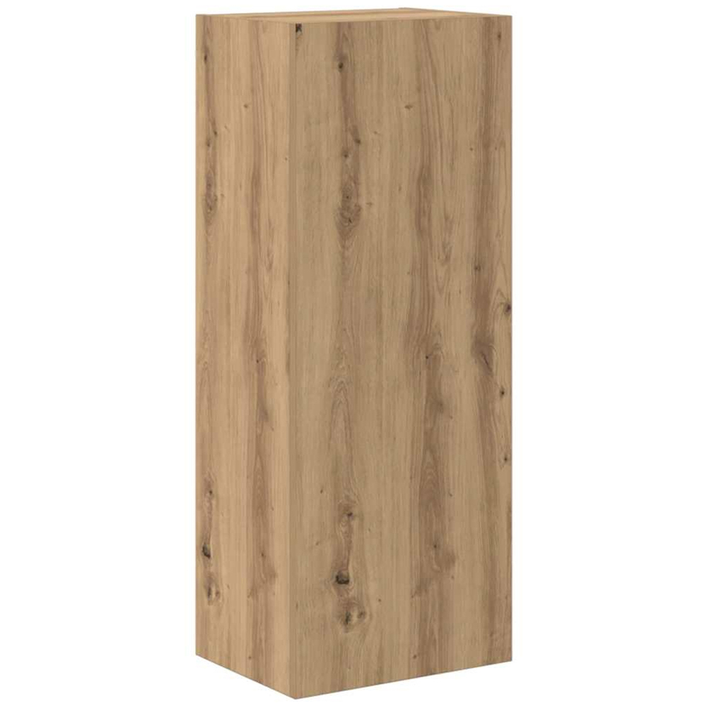 vidaXL Single Door Artisan Oak Wall Mounted Rectangular TV Cabinet Image 2
