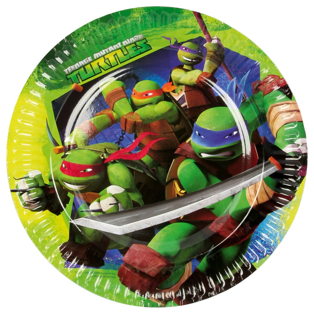 Turtles Plates 8pk Image