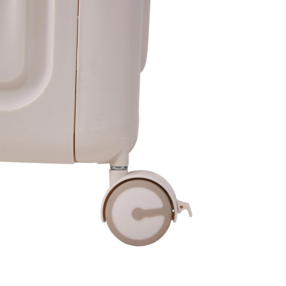 Living and Home 120L Cream Foldable Storage Box with Wheels and Lid Image 6