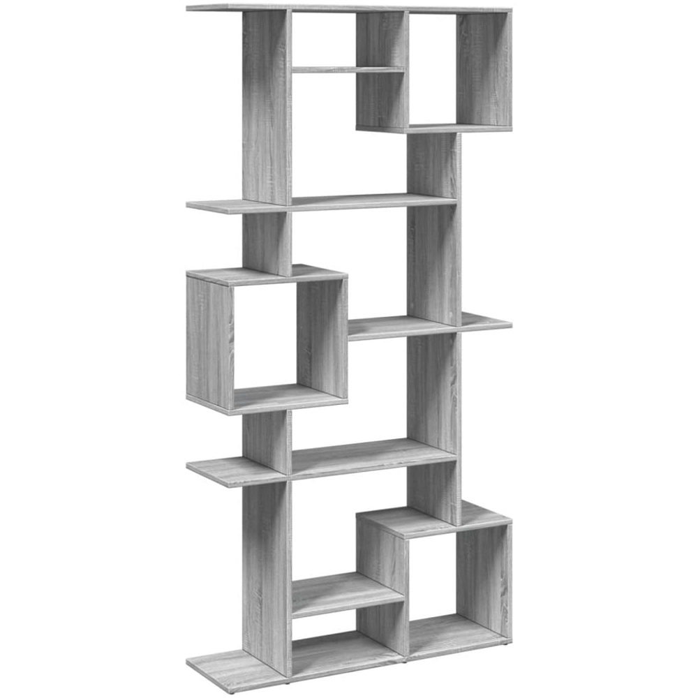 vidaXL 9 Shelf Grey Sonoma Oak Bookcase Image 2