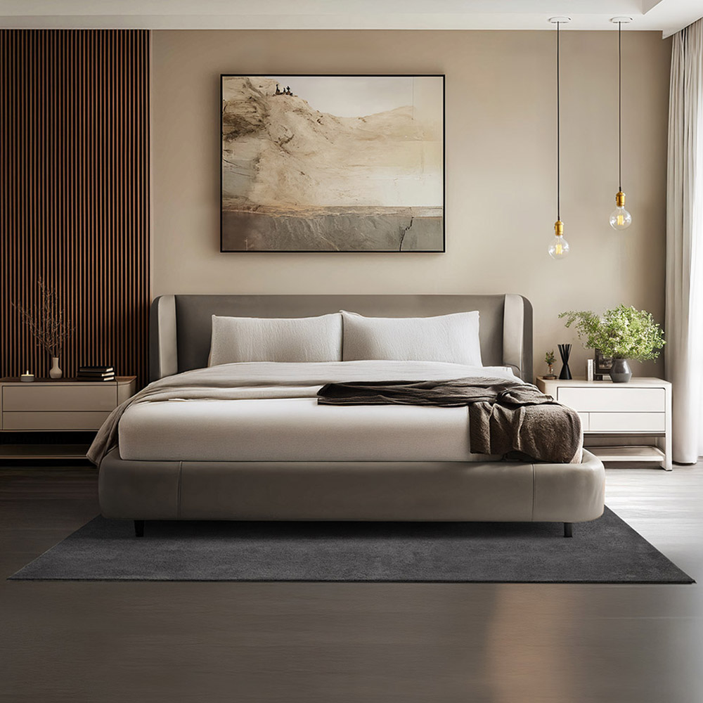 tectake Zonelle Anthracite Short Pile Ultra Soft Rug 200 x 140cm Image 2