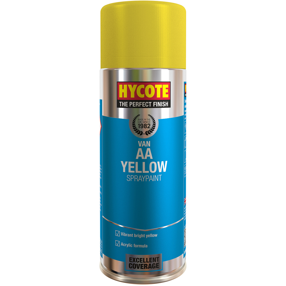 Hycote AA Yellow Car Spray Paint 400ml Image
