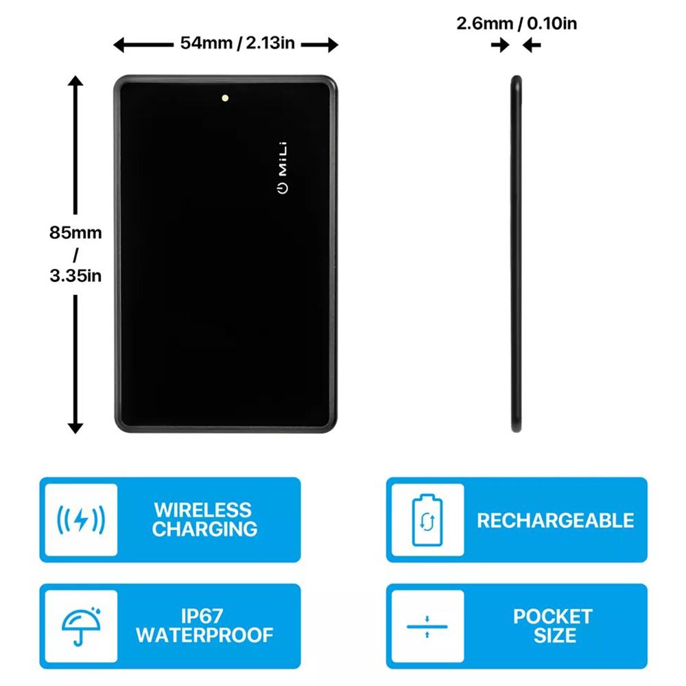 Maplin MiLi MiCard MFI Black Find My Item Finder Image 7
