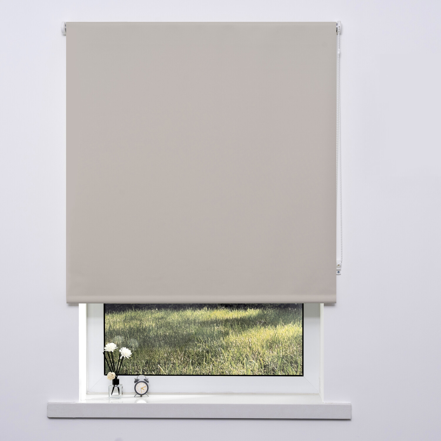 Plain Blackout Blinds Almond 60cm Image 1