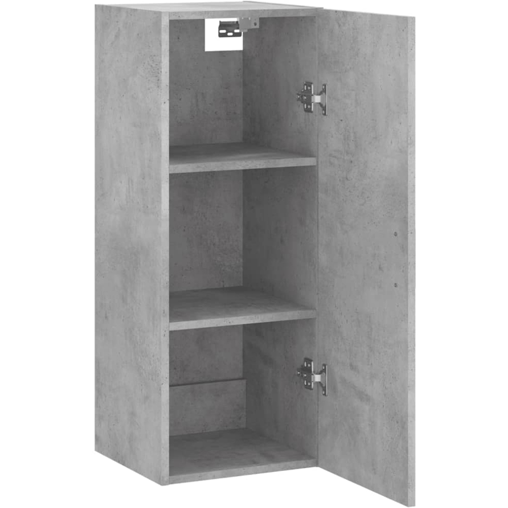 vidaXL Single Door Concrete Grey Wall Mounted Cabinet Image 4