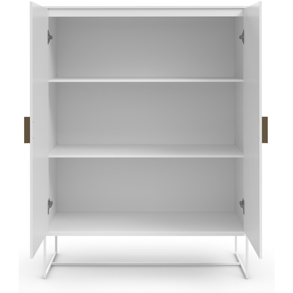 Loft24 Asia 2 Door White Particle Board Cabinet Image 4