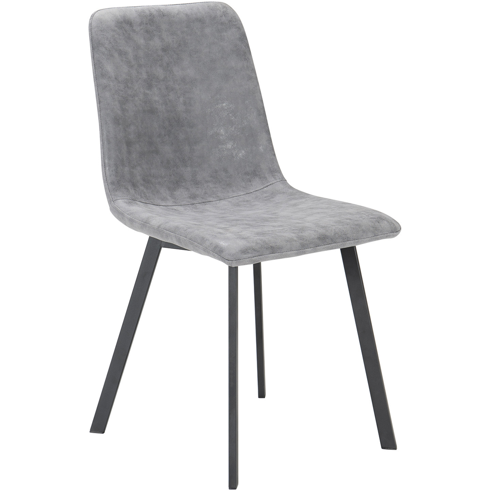 Ezra Set of 2 Grey Dining Chair Image 3