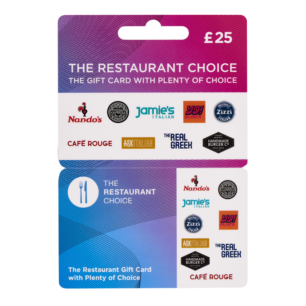 Restaurant Choice �25 Gift Card Image