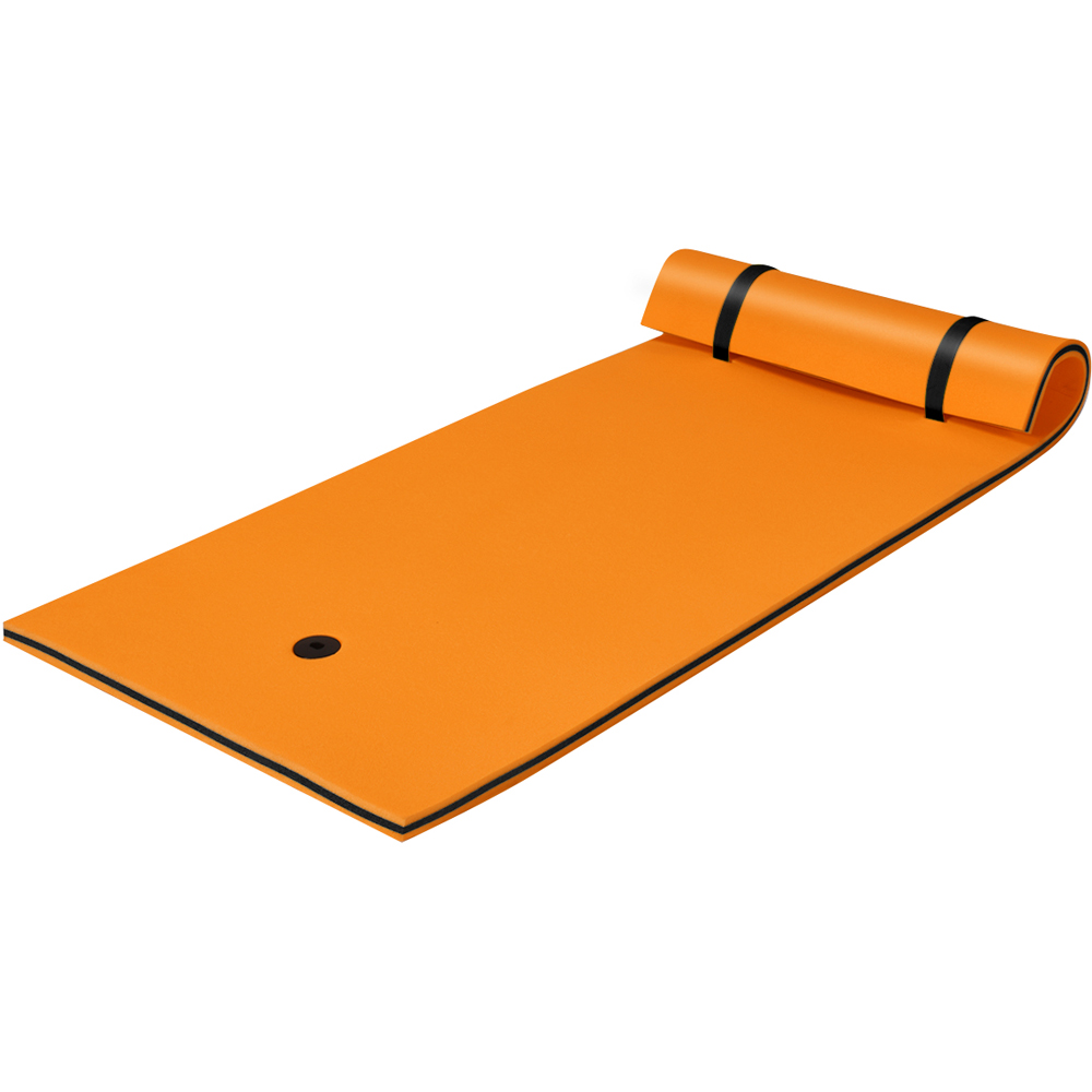 Costway Orange 3 Layer Floating Water Pad Image 3