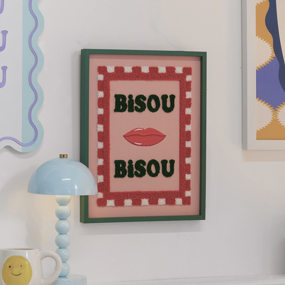 Bisou Tufted Framed Wall Art Image 2