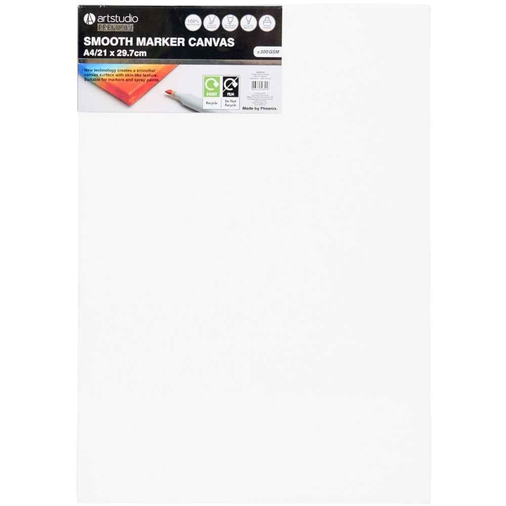 Smooth Marker Canvas White A4 Image 1