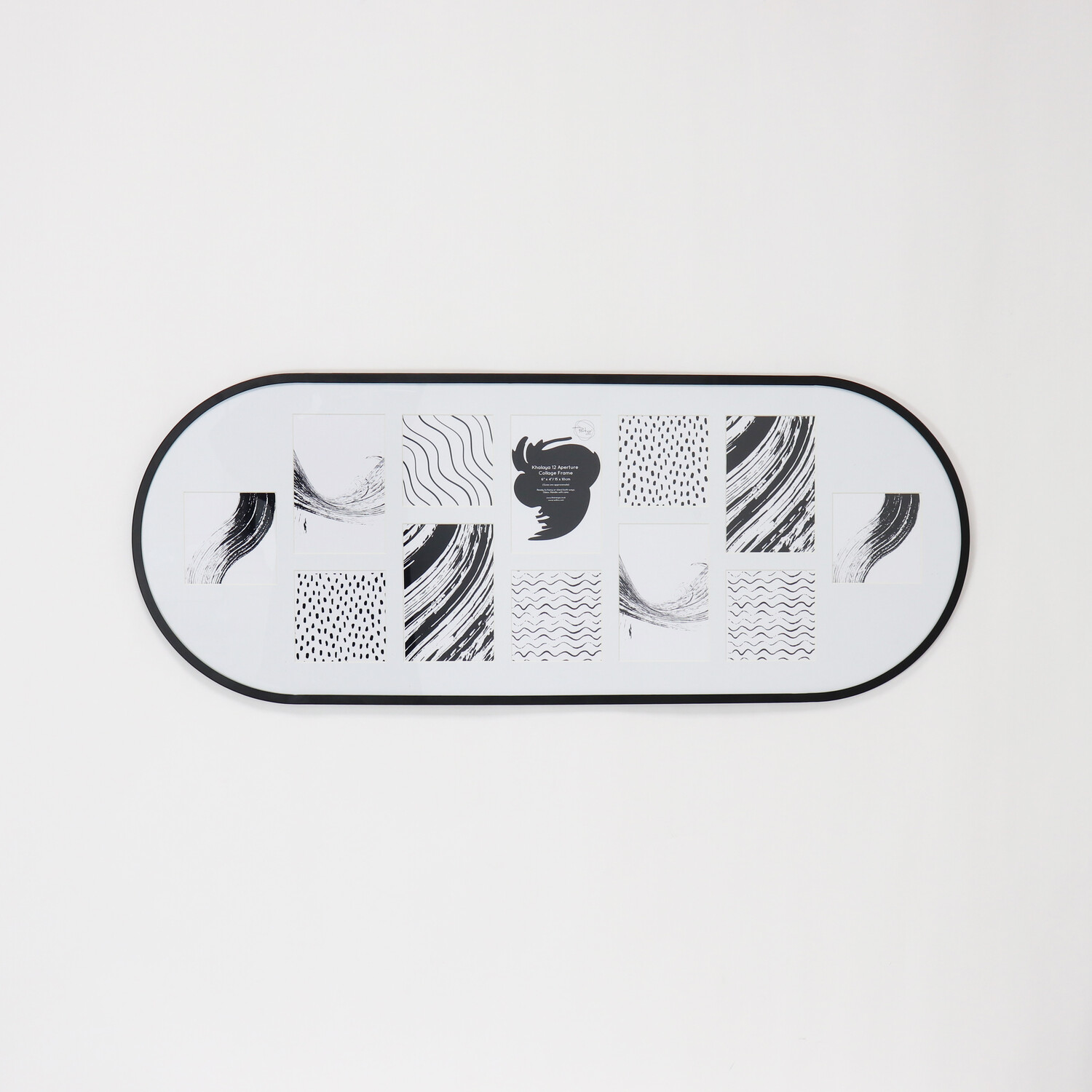 Khalaya 12 Aperture Collage Frame - Black Image 1