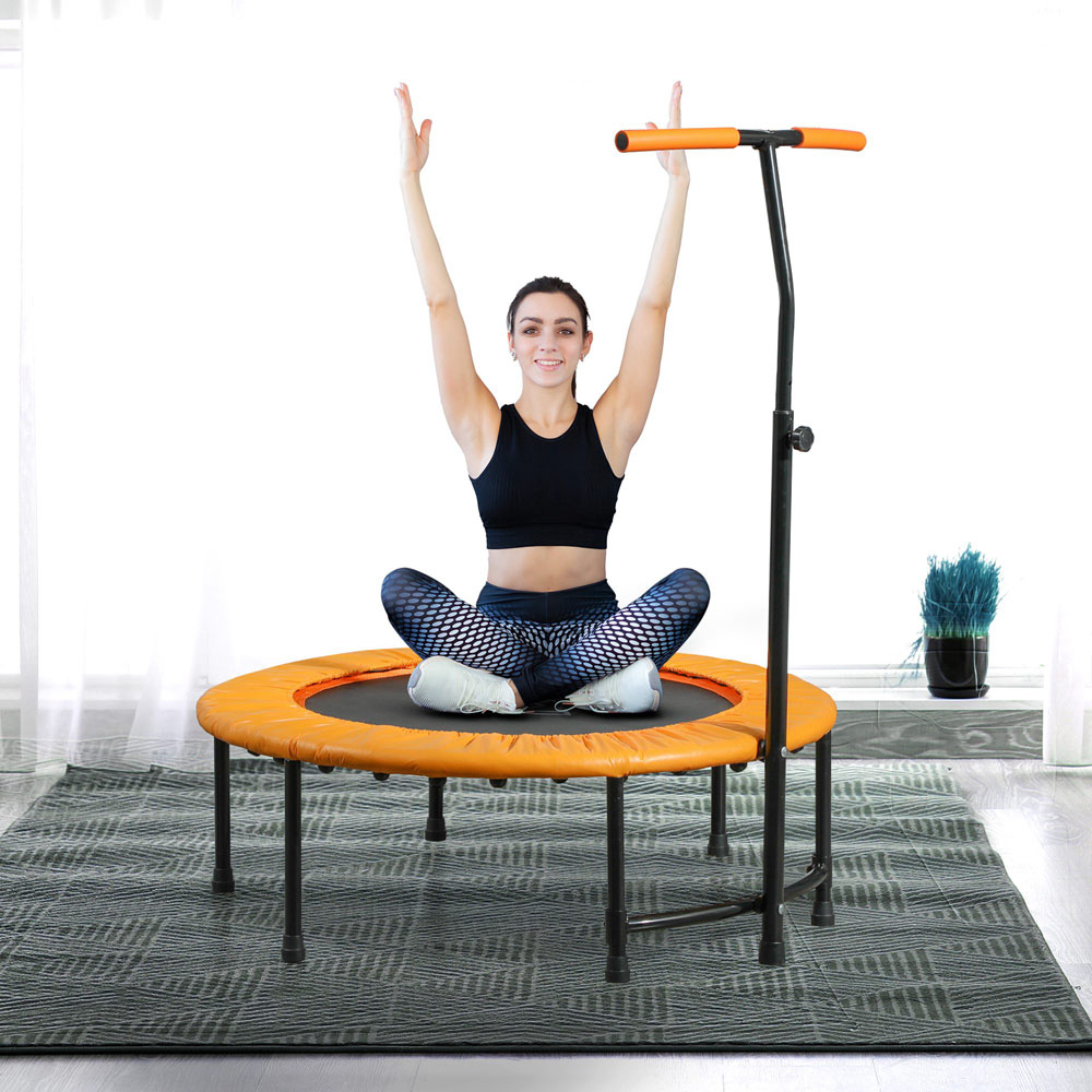 HOMCOM 3ft Orange Fitness Trampoline Image 2