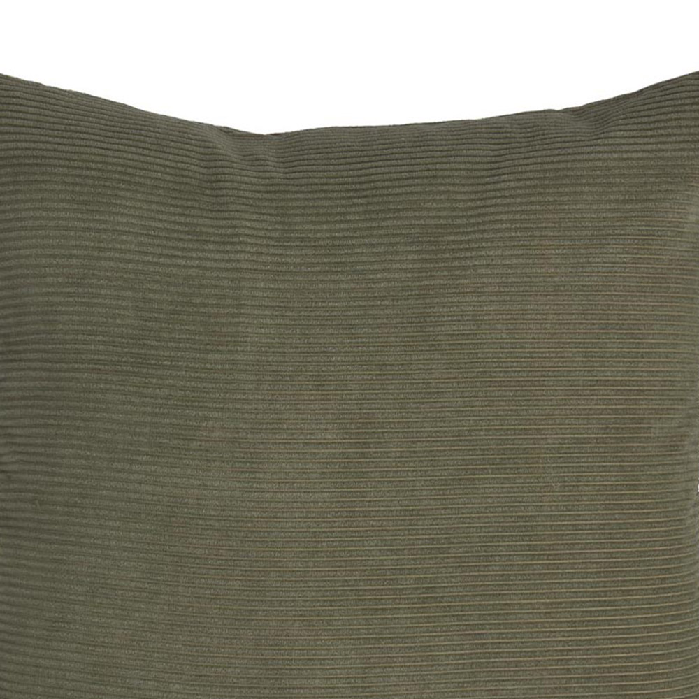 Wilko Olive Green Corduroy Cushion 43X43cm Image 5