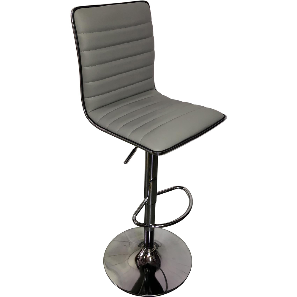 Dorel Colby Grey High Back PU Barstool Image 2