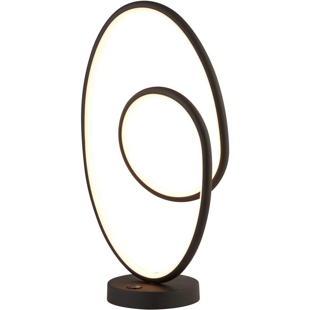 Lighting Collection Furness Black LED Table Lamp Image 3