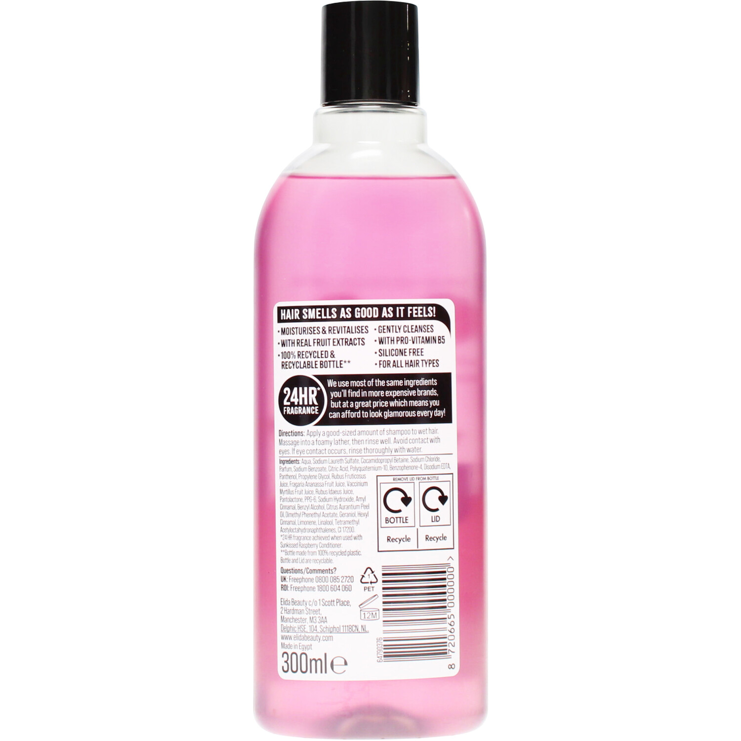 Alberto Balsam Sunkissed Raspberry Shampoo 300ml Image 2