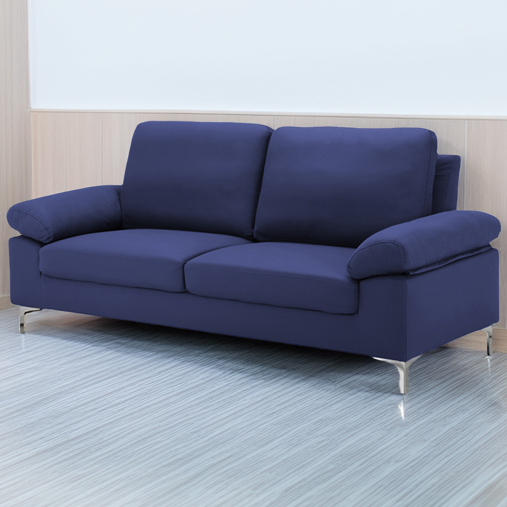 Kosy Koala 3 Seater Blue Fabric Sofa Image 1
